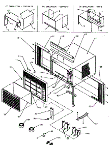 Front & Outer Case Assembly parts for Amana Room Air Conditioner 12QZ22TA-P1180401R from AppliancePartsPros.com