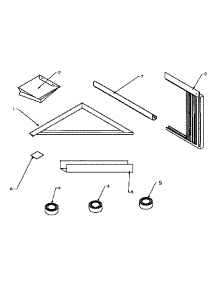 Mounting Kit Assembly (14Qz23tb / P1200801r) parts for Amana Room Air Conditioner 12QZ22TB-P1200902R from AppliancePartsPros.com