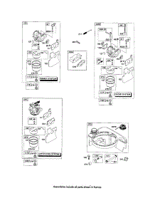 Carburetor / Fuel Tank parts for Briggs & Stratton Lawn & Garden Engine 12S500 (0005-3856) from AppliancePartsPros.com