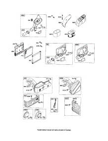 Muffler / Base-Air Cleaner parts for Briggs & Stratton Lawn & Garden Engine 12S500 (0005-3856) from AppliancePartsPros.com