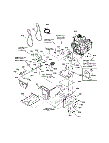 Engine & Frame parts for Snapper Gas Snowblower 1301695964 from AppliancePartsPros.com