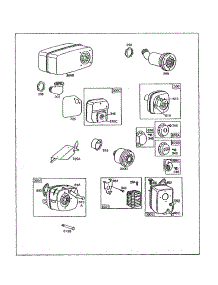 Muffler - Exhaust parts for Briggs & Stratton Lawn & Garden Engine 130200 TO 130299 (1503, 1506) from AppliancePartsPros.com