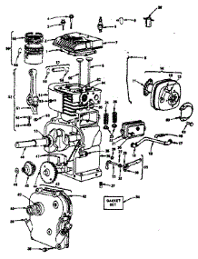 Cylinder And Crankcase parts for Briggs & Stratton Lawn & Garden Engine 130200 TO 130299 (1908-01-1908-01 from AppliancePartsPros.com