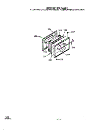 Oven Door parts for Roper Gas Range 1303*0A from AppliancePartsPros.com