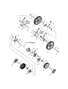 Wheels parts for Snapper Gas Walk-Behind Mower 13037129 from AppliancePartsPros.com