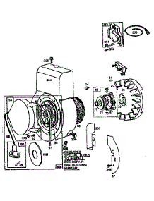 Flywheel Assembly parts for Briggs & Stratton Lawn & Garden Engine 130400 TO 130499 (0102 - 0102) from AppliancePartsPros.com