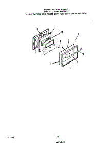 Oven Door parts for Roper Gas Range 1305*0A from AppliancePartsPros.com