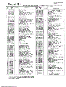 Snow Thrower Page 2 parts for Mtd Gas Snowblower 131-191-000 from AppliancePartsPros.com