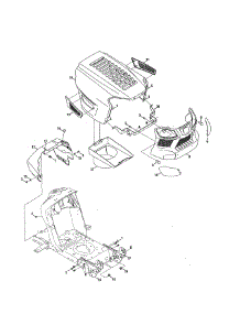 Hood / Grill / Plenum parts for Mtd Front-Engine Lawn Tractor 131278XS099 from AppliancePartsPros.com