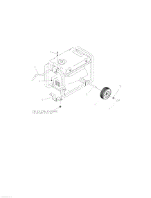 Wheel Kit parts for Generac Generator 1313-1 from AppliancePartsPros.com