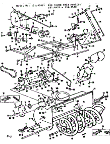 Belt Guard Assembly Mdl 131.80371 parts for Craftsman Gas Snowblower 13180371 from AppliancePartsPros.com