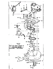 Mower Housing And Engine parts for Craftsman Front-Engine Lawn Tractor 1318070 from AppliancePartsPros.com