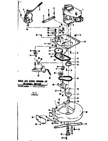 Mower Housing And Engine parts for Craftsman Rear-Engine Riding Mower 1318091 from AppliancePartsPros.com