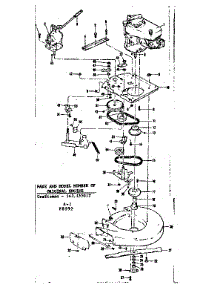 Mower Housing And Engine parts for Craftsman Rear-Engine Riding Mower 1318092 from AppliancePartsPros.com