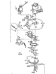 Mower Housing And Engine parts for Craftsman Rear-Engine Riding Mower 1318190 from AppliancePartsPros.com