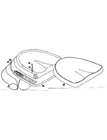 Seat parts for Craftsman Rear-Engine Riding Mower 1318200 from AppliancePartsPros.com