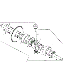 Differential & Axle Assembly No. 55700 parts for Craftsman Rear-Engine Riding Mower 1318200 from AppliancePartsPros.com