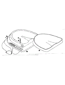 Seat parts for Craftsman Rear-Engine Riding Mower 1318210 from AppliancePartsPros.com