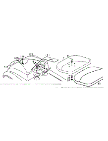 Seat And Top Half Of Body parts for Craftsman Rear-Engine Riding Mower 1318221 from AppliancePartsPros.com