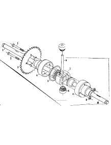 Differential & Axle Assembly No. 55700 parts for Craftsman Rear-Engine Riding Mower 1318221 from AppliancePartsPros.com