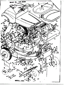 Mower Deck parts for Craftsman Rear-Engine Riding Mower 1318250 from AppliancePartsPros.com