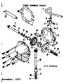Gear Case Asm. parts for Craftsman Rear-Engine Riding Mower 1318250 from AppliancePartsPros.com