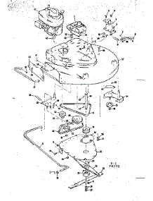 Mower Deck parts for Craftsman Rear-Engine Riding Mower 1318270 from AppliancePartsPros.com