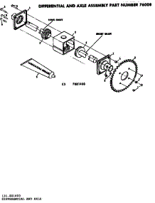 Differential And Axle parts for Craftsman Walk-Behind Lawn Mower 131881400 from AppliancePartsPros.com