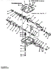 Transmission parts for Craftsman Walk-Behind Lawn Mower 131881441 from AppliancePartsPros.com