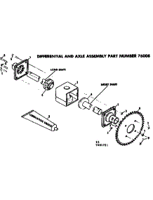 Differential And Axle parts for Craftsman Walk-Behind Lawn Mower 131881721 from AppliancePartsPros.com