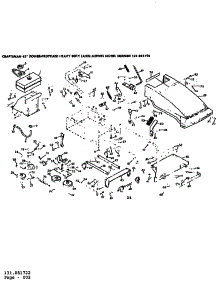 Shroud And Fuel Tank Assembly parts for Craftsman Walk-Behind Lawn Mower 131881722 from AppliancePartsPros.com