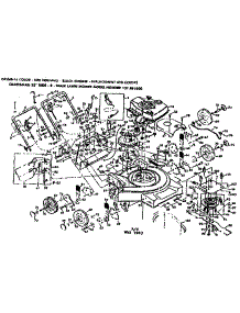 Mower Deck parts for Craftsman Walk-Behind Lawn Mower 131881800 from AppliancePartsPros.com