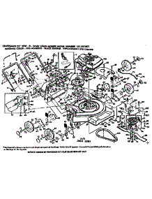 Mower Deck parts for Craftsman Walk-Behind Lawn Mower 131881801 from AppliancePartsPros.com