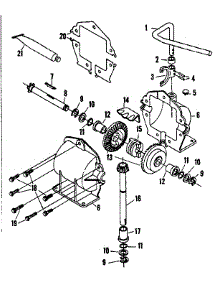 Part No. 53105 Gear Case parts for Craftsman Front-Engine Lawn Tractor 13188390 from AppliancePartsPros.com
