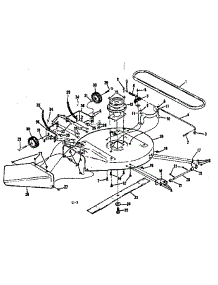 Mower Housing parts for Craftsman Rear-Engine Riding Mower 131962513 from AppliancePartsPros.com