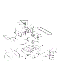 Mower Housing parts for Craftsman Rear-Engine Riding Mower 13196281 from AppliancePartsPros.com