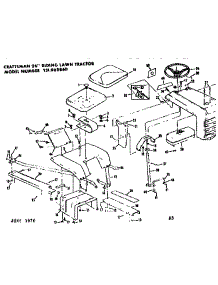 Seat Assembly parts for Craftsman Rear-Engine Riding Mower 131962860 from AppliancePartsPros.com
