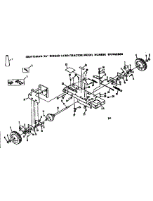 Chassis Assembly parts for Craftsman Rear-Engine Riding Mower 131962860 from AppliancePartsPros.com