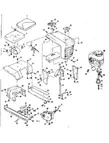 Seat Assembly And Grill parts for Craftsman Rear-Engine Riding Mower 13196300 from AppliancePartsPros.com