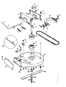 Mower Housing parts for Craftsman Rear-Engine Riding Mower 13196300 from AppliancePartsPros.com