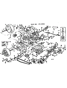 Main Frame And Wheel Assembly parts for Craftsman Rear-Engine Riding Mower 13196316 from AppliancePartsPros.com