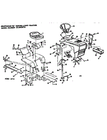 Seat And Steering Wheel Assembly parts for Craftsman Rear-Engine Riding Mower 131963170 from AppliancePartsPros.com
