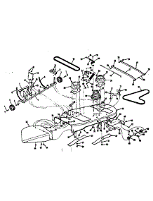 Mower Housing parts for Craftsman Rear-Engine Riding Mower 13196321 from AppliancePartsPros.com