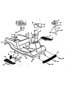 Main Body parts for Craftsman Rear-Engine Riding Mower 131963213 from AppliancePartsPros.com