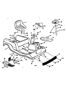 Main Body parts for Craftsman Rear-Engine Riding Mower 13196323 from AppliancePartsPros.com