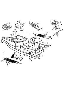 Main Body parts for Craftsman Rear-Engine Riding Mower 13196326 from AppliancePartsPros.com