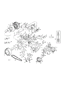 Main Frame parts for Craftsman Rear-Engine Riding Mower 13196351 from AppliancePartsPros.com