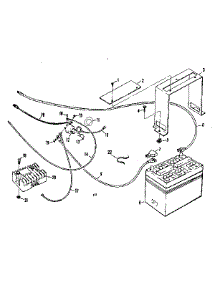 Wire Assembly And Battery parts for Craftsman Rear-Engine Riding Mower 13196351 from AppliancePartsPros.com