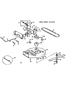 Mower Housing parts for Craftsman Rear-Engine Riding Mower 13196356 from AppliancePartsPros.com