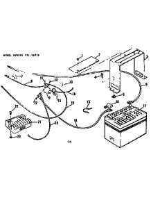 Wiring Assembly And Battery parts for Craftsman Rear-Engine Riding Mower 13196356 from AppliancePartsPros.com